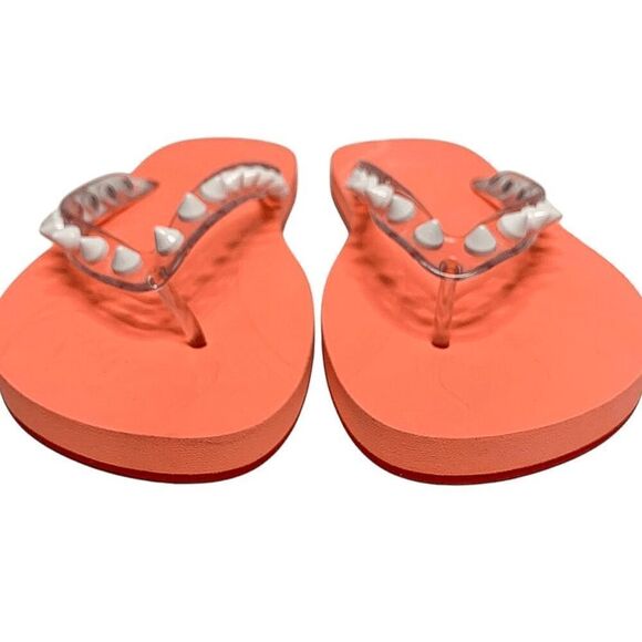 Christian Louboutin Loubi Flip Flop Spikes Donna Flat Thong Sandals EU 37 US 7 - Picture 4 of 9